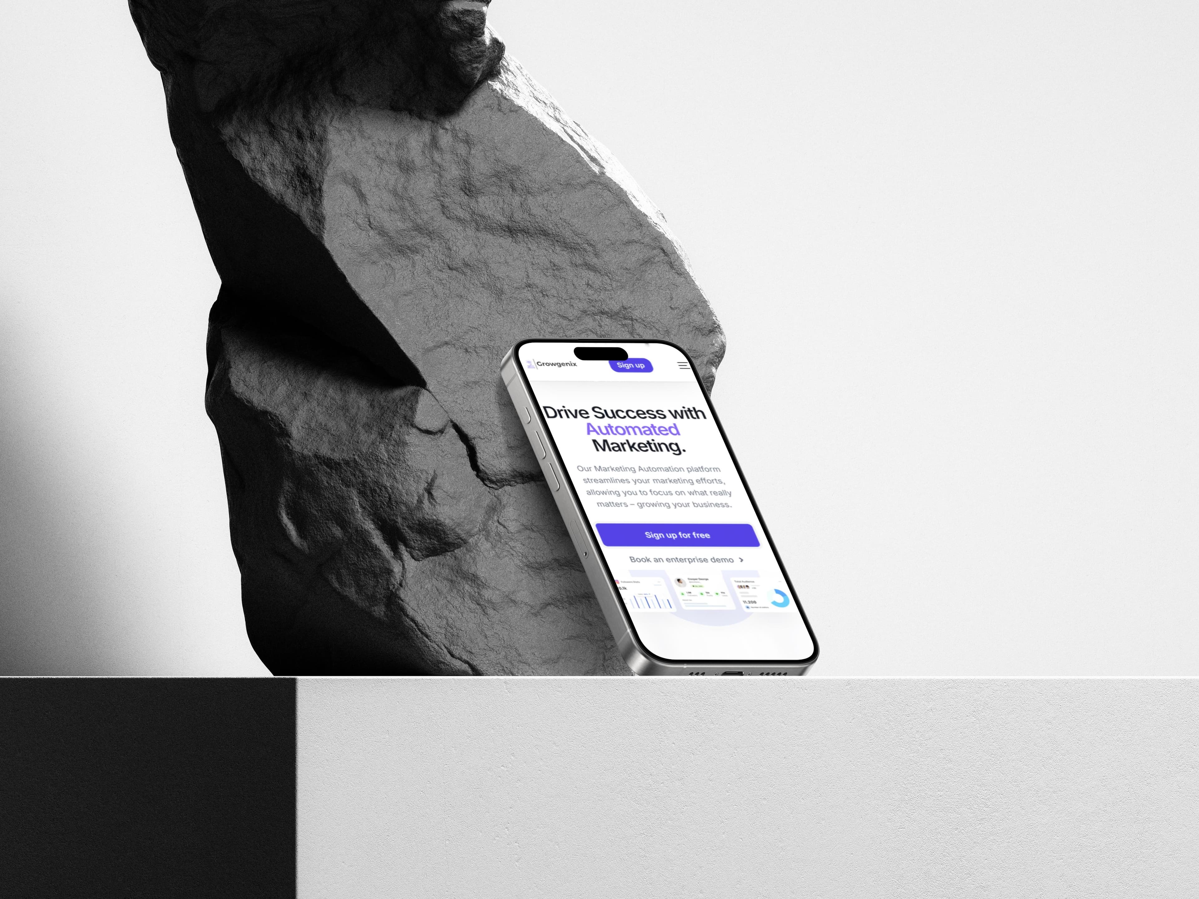 Mobile case study preview