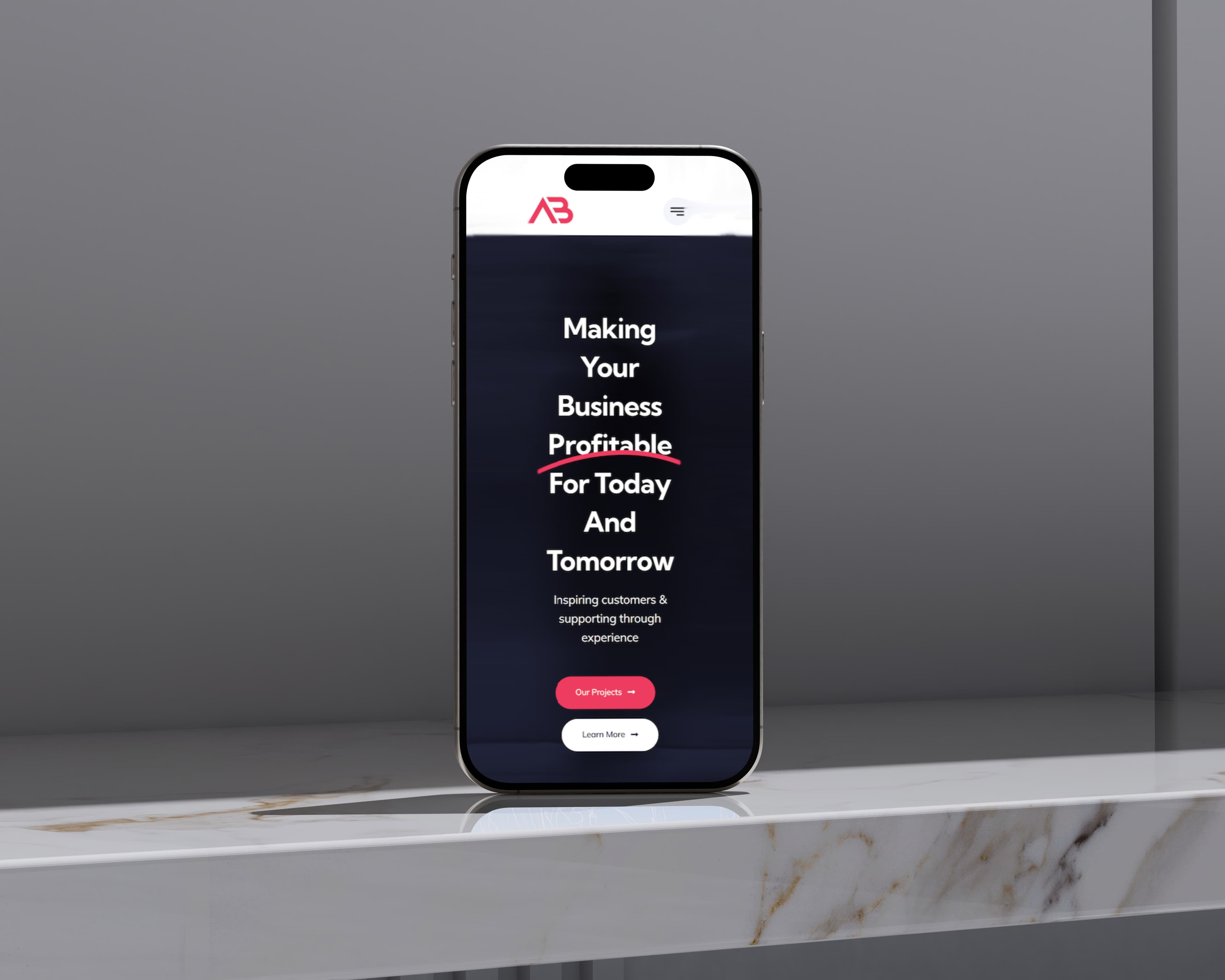 Mobile case study preview